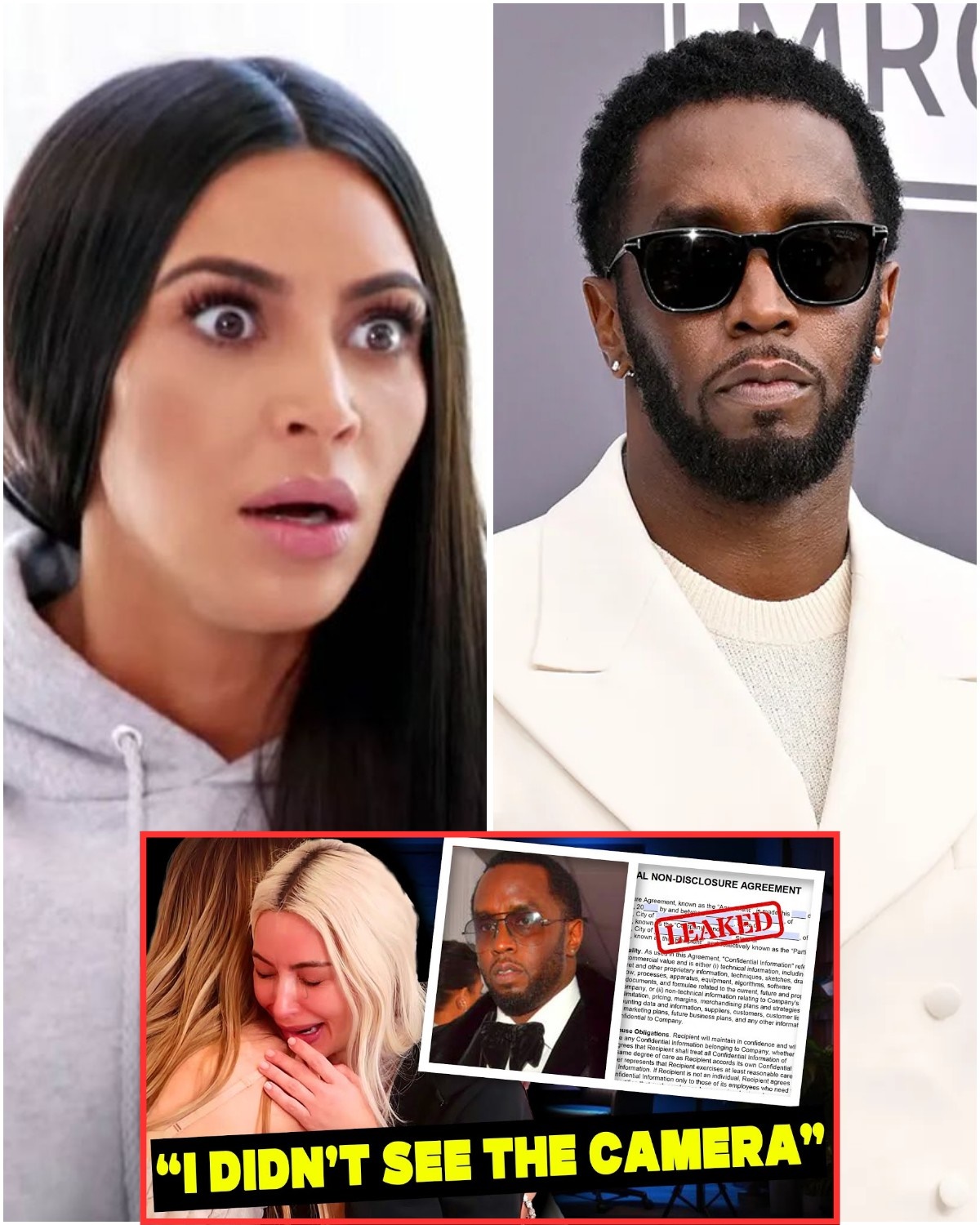 Kim Kardashia Panics After Diddy Freak Off Tape Gets Leaked Video