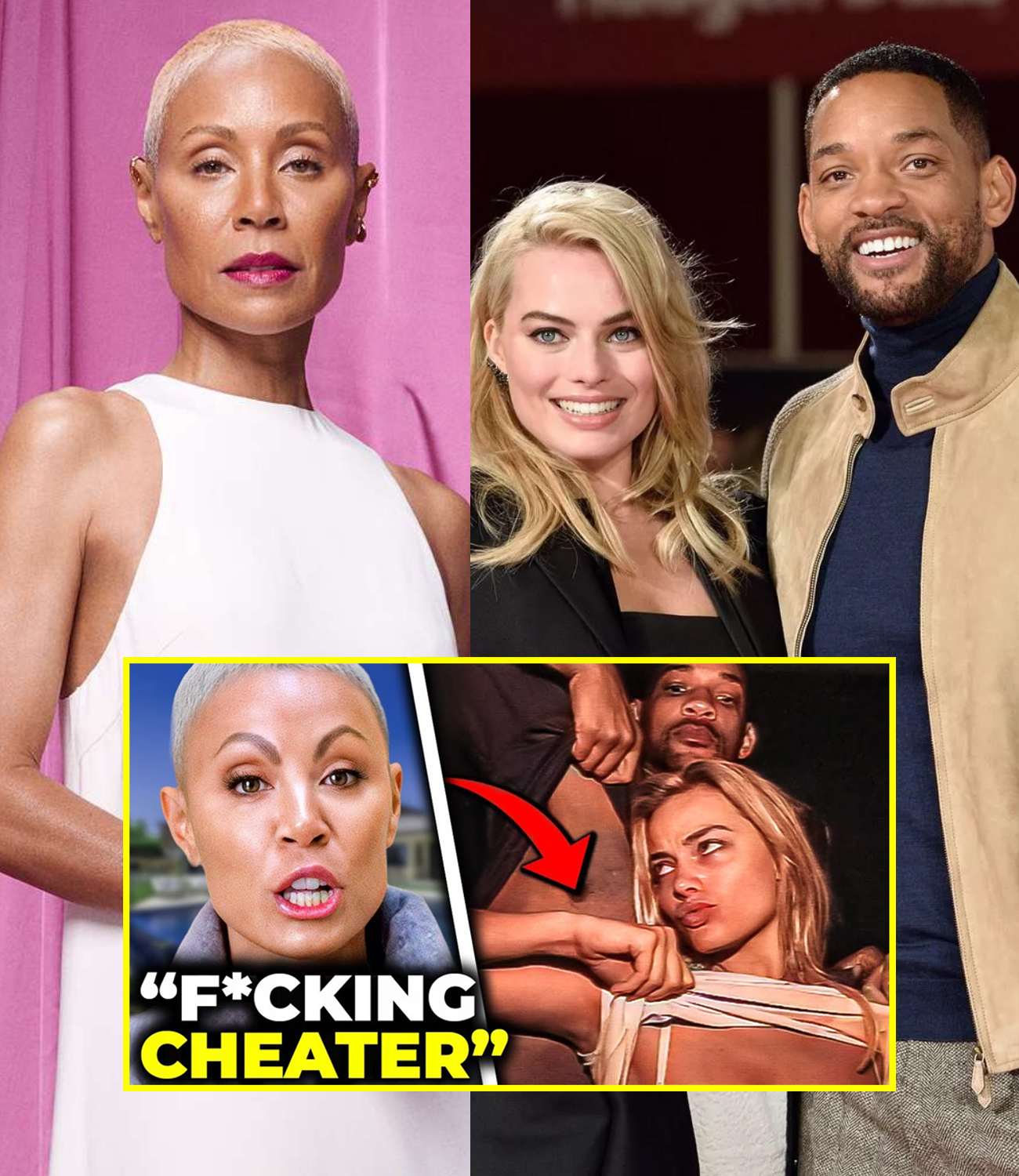"F*CKING CHEATER" - Jada Smith FURIOUS Over LEAKED Will Smith AFFAIR PICS With Margot Robbie! - News