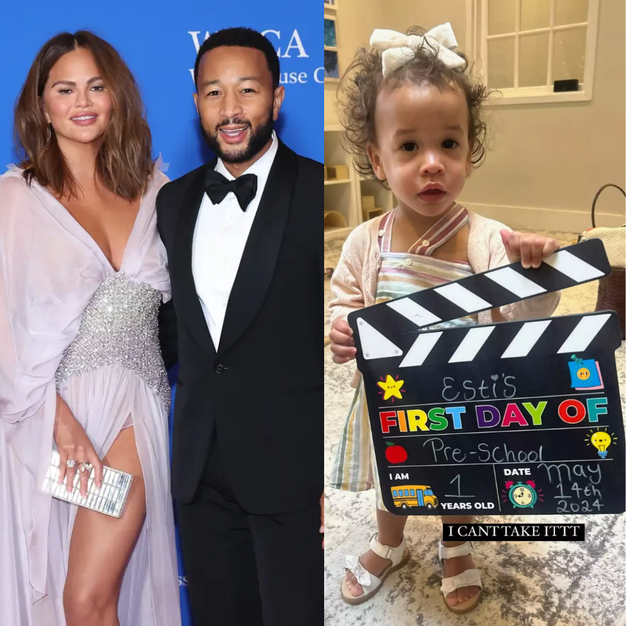 Chrissy Teigen Celebrates Daughter Esti’s First Day at Preschool with
