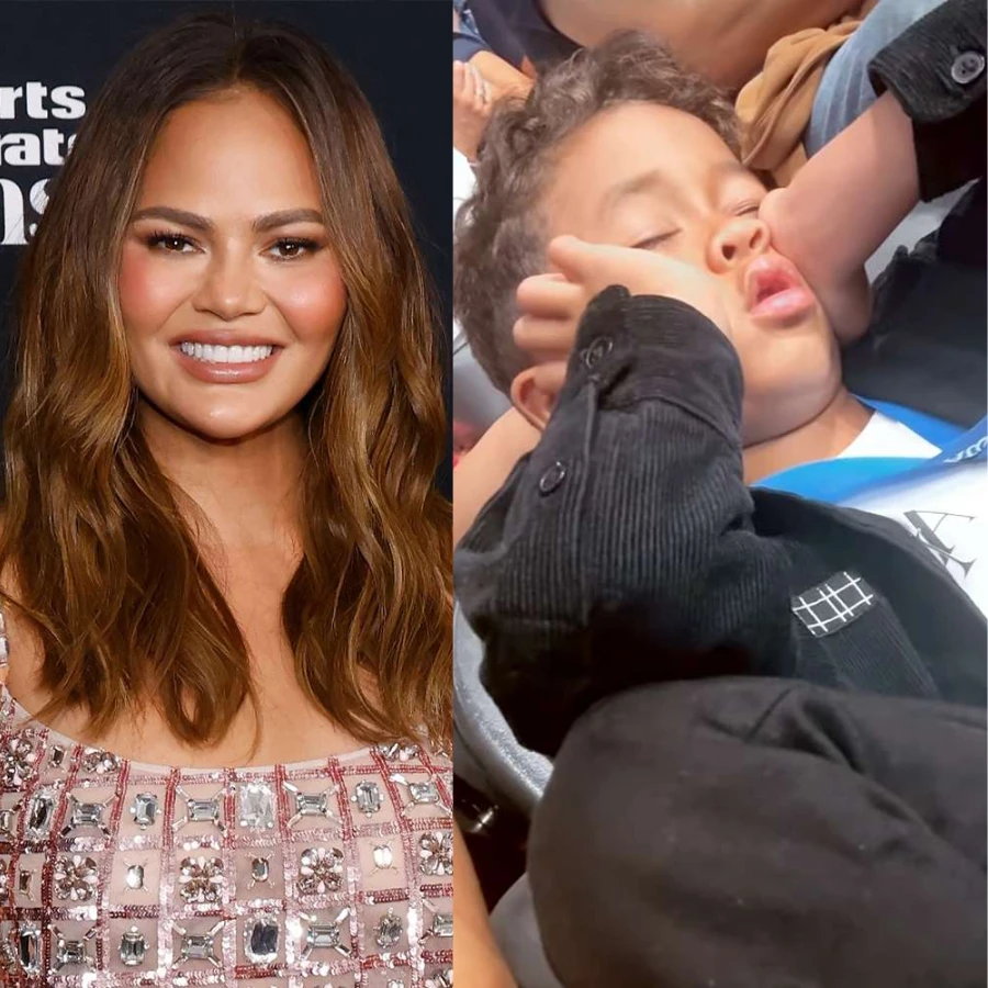 Chrissy Teigen Shares Video of Son Miles Asleep at the Olympics News