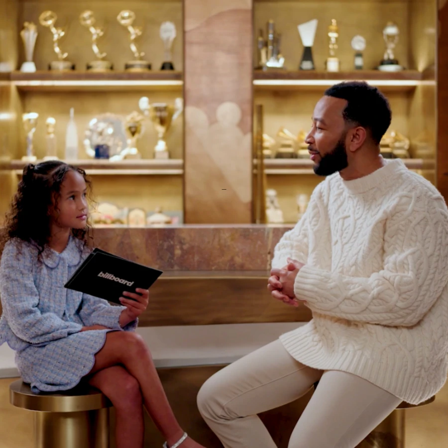 John Legend’s 8yearold daughter Luna adorably interviews her dad