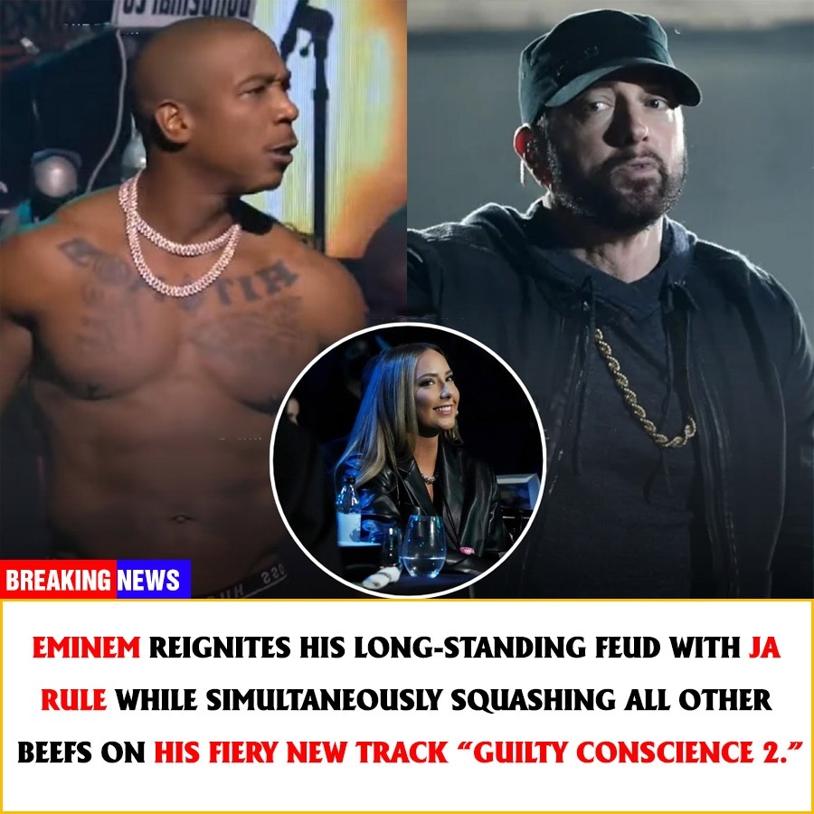 **Eminem Drops Bombshell A Fiery Return to Feud with Ja Rule and