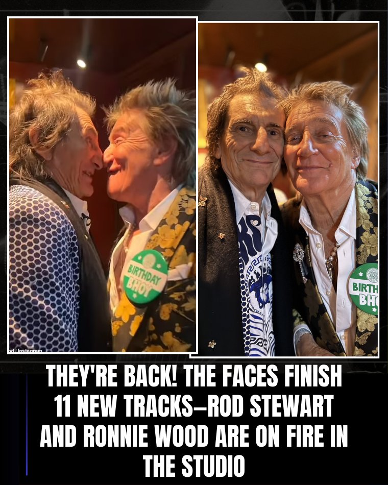 Rod Stewart, Ronnie Wood and Kenney Jones have recorded 11 songs for a
